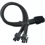 SilverStone SST-PP07E-EPS8B cable alargador EPS de 8 pines a EPS/ATX de 4+4 pines, 30 cm, negro
