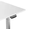 Mesa regulable en altura Up Up Bjorn Gray, tablero L Blanco