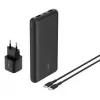 Belkin BoostCharge - Batería externa + fuente de alimentación AC - 20000 mAh - PD - 3 puertos de salida (24 Pin USB-C, 2 x USB)