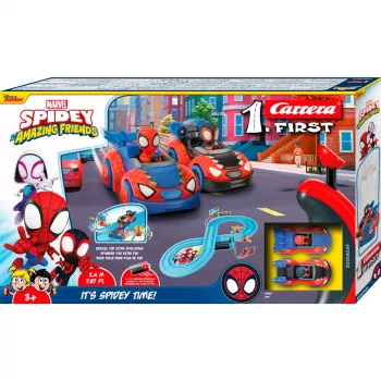 Set de slot car CARRERA FIRST Spidey 20063049 — pista de carreras para principiantes para niños