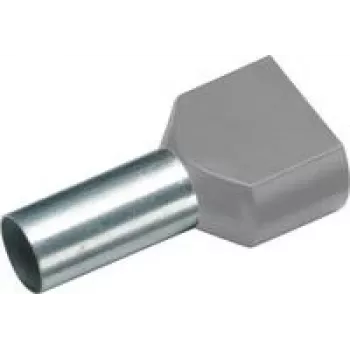 Terminal de empalme doble Cimco 187741 4 mm² parcialmente aislado gris 100 uds. (187741)