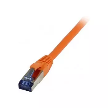 Cable de red RJ45 - CAT6A 500 MHz - 0,5 m - naranja - S-STP (S/FTP) - TPE/LSZH (Superflex) - AWG26 - Syner