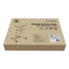 Gembird TVS-DESK-01-BK escritorio de pie móvil con ruedas, altura regulable 111–134,5 cm, inclinación 30°, máx. 20 kg, negro