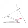 Unitek OT180SL01 soporte para portátil, de aluminio, para portátiles de 10–16 pulgadas (25,4–40,6 cm), giratorio 360°, plegable, inclinación ajustable, plateado