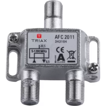 Triax AFC 2011 - Distribuidor de RF - conector macho F (B) a conector macho F (B) - 110 dB (343104)