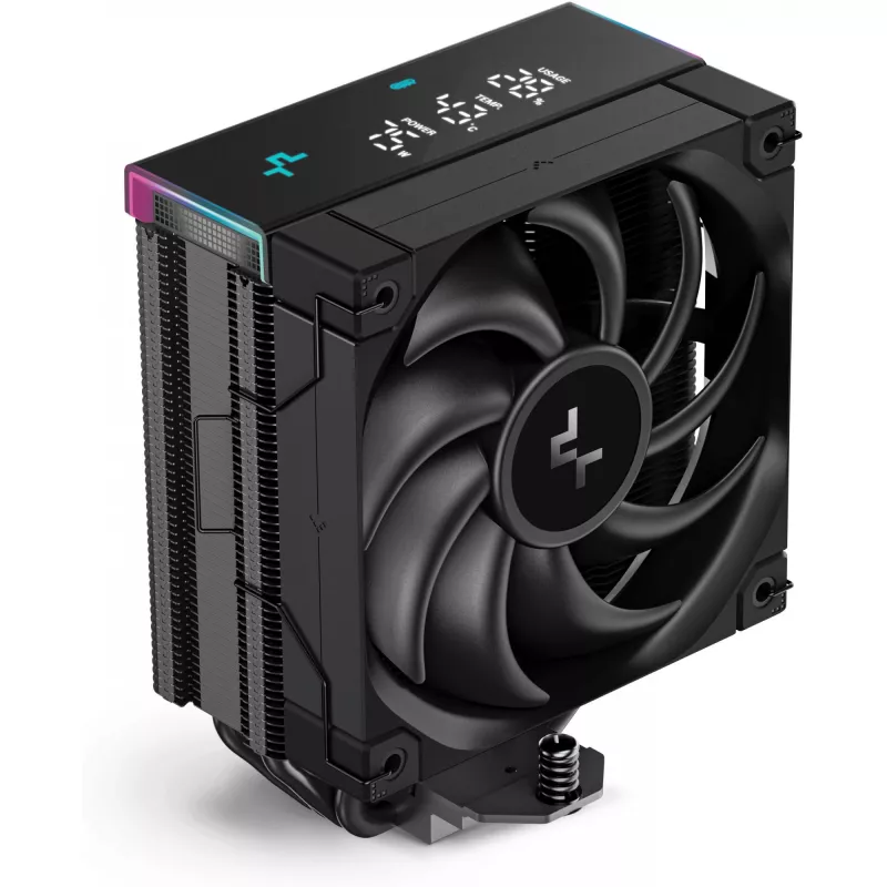 Disipador de aire DeepCool AK400 Digital PRO — ventilador 120 mm, PWM, 1850 rpm, FDB, compatible con LGA 1700/1200/115x/AM4/AM5, negro