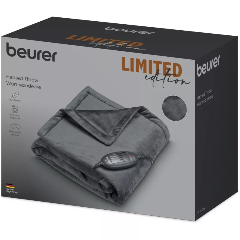 Manta eléctrica Beurer HD 74 Cosy Limited Edition, 150 x 130 cm