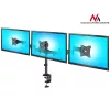 Soporte de sobremesa para monitor MACLEAN MC-691 para 3 monitores – regulable en altura e inclinable