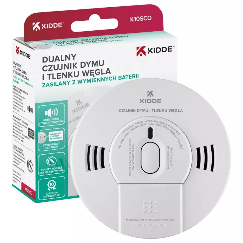 Detector dual de humo y monóxido de carbono K10SCO
