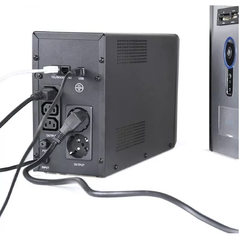 SAI (sistema de alimentación ininterrumpida) Gembird EG-UPS-035 Line-Interactive 2 kVA 1200 W 5 salidas AC