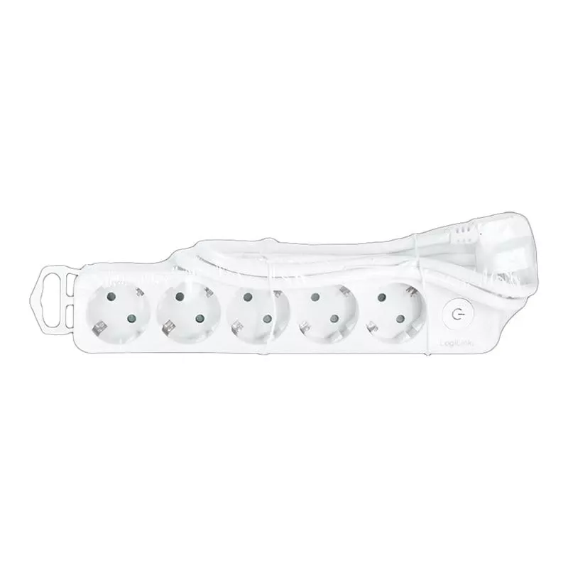 LogiLink LPS246. Longitud del cable: 1,5 m, Número de salidas AC: 5 salidas AC, Soporte de posicionamiento: Interior. Tensión de entrada AC: 250 V, Máx