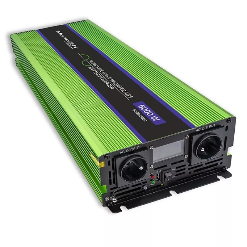 Inversor de coche Qoltec Monolith 6000 W Verde 12 V