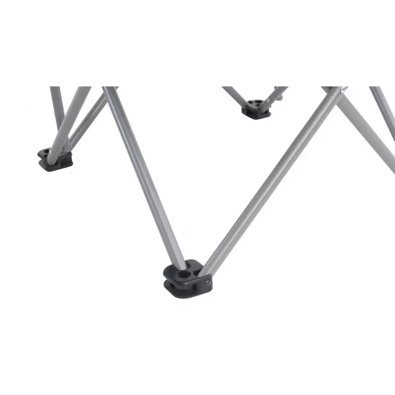 Silla de camping Outwell 470474 — silla plegable de 4 patas, capacidad de carga máxima 150 kg, negro/gris