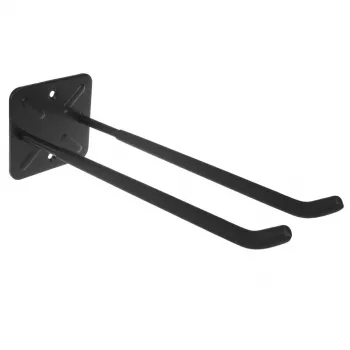 Set de doble gancho de pared MACLEAN MC-436 – estructura robusta de acero, para herramientas y almacenamiento