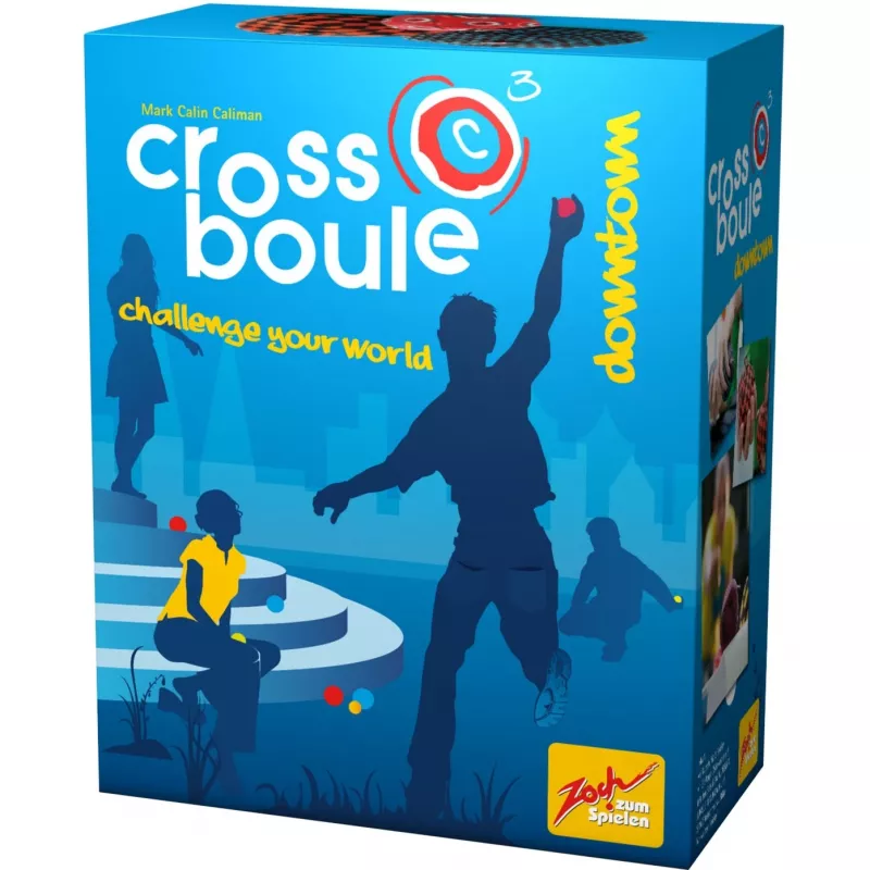 Crossboule Set Downtown, juego de habilidad azul/rojo