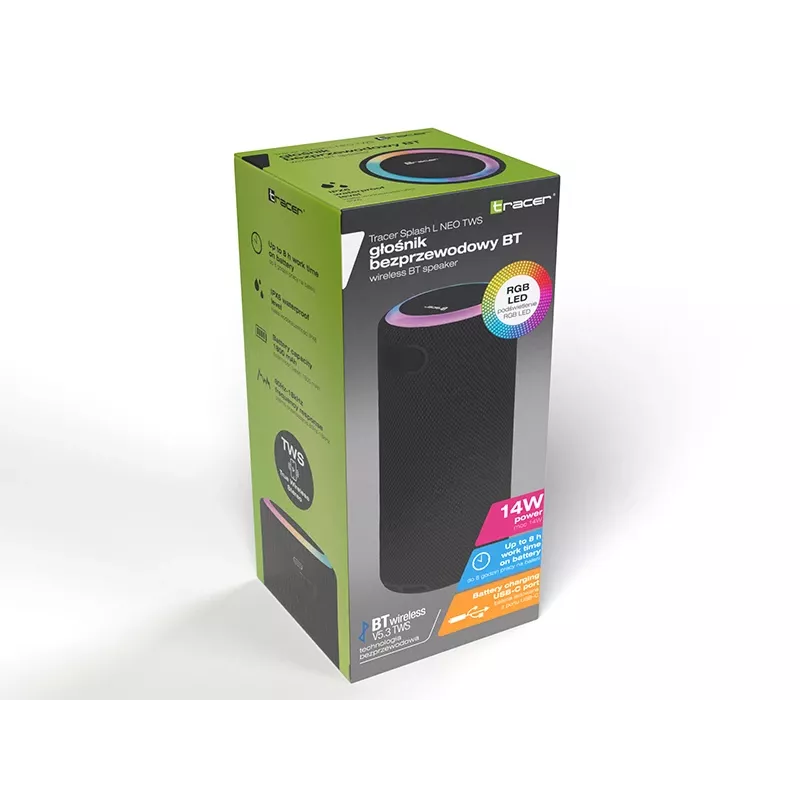 Altavoz TRACER Splash L NEO TWS BT negro