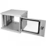 LogiLink W06Z33G armario mural SoHo de 10", 4U, puerta de cristal, gris claro