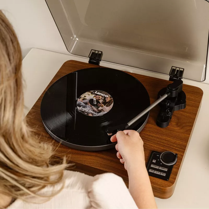 Tocadiscos Lenco LBTA-165 Madera con conectividad Bluetooth