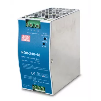 Fuente de alimentación PLANET PWR-240-48 unit 240 W azul, gris