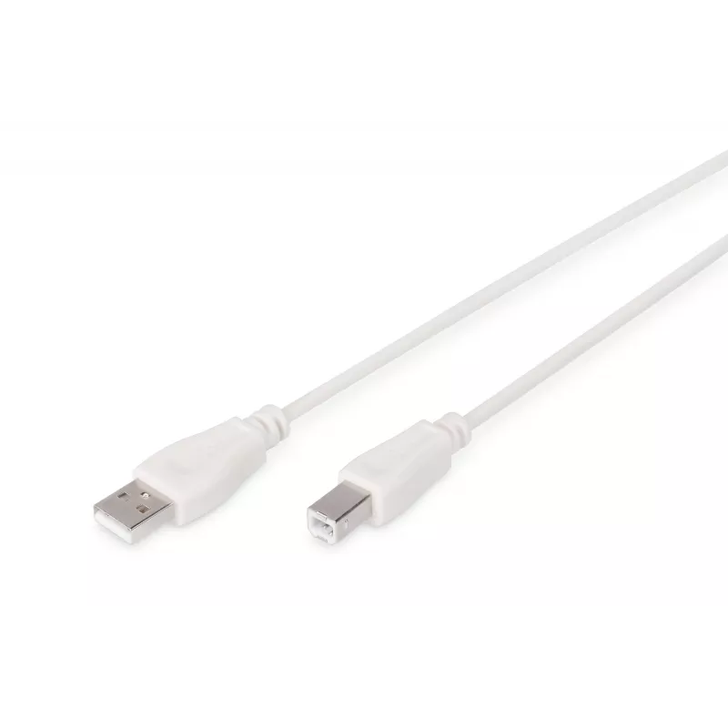 Cable de conexión USB Assmann. Type-A - B M/M. 1,8 m. Compatible con USB 2.0. UL. be (AK-300102-018-E)