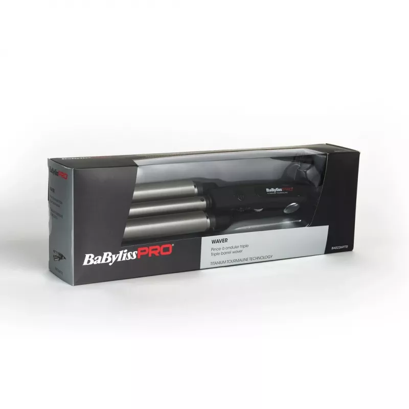 Rizador BaByliss PRO TRIPPLE WAVER — 125 W, negro, cable de 2,7 m