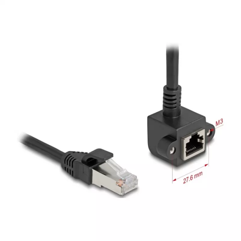 Cable de red DeLOCK 81097 RJ-45 Cat6 1 m negro