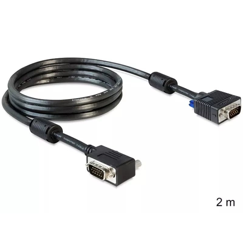 Cable SVGA DeLOCK 83173 2m VGA D-Sub negro