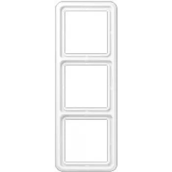 Tapa de interruptor de montaje en pared JUNG CD 583 WW blanco, duroplast, sin tornillos, 81×223 mm