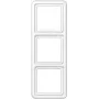 Tapa de interruptor de montaje en pared JUNG CD 583 WW blanco, duroplast, sin tornillos, 81×223 mm