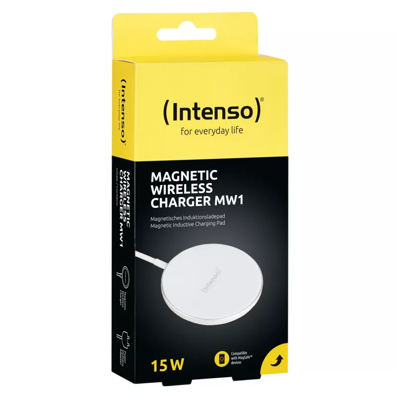 Smartphone Intenso MW1 Cargador rápido inalámbrico USB para interiores 12V