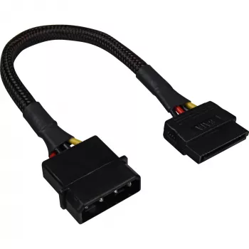 Cable adaptador de alimentación SATA Sharkoon 15 cm — Adaptador para conectores de alimentación SATA