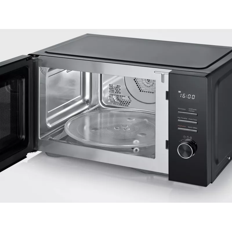 Microondas combinado SEVERIN MW 7798, de sobremesa, 29 l, 900 W, negro, plato giratorio de 315 mm