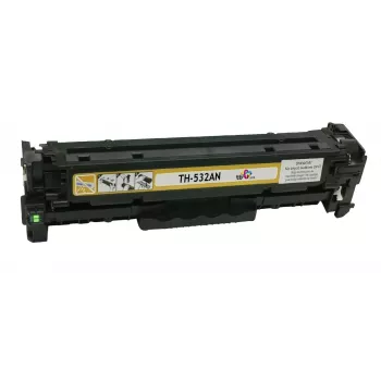 Tóner TB compatible con HP CC532A, 100 % nuevo, amarillo