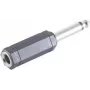 Conector de cable ShiverPeaks BS57003 6,3 mm negro acero inoxidable conector macho/hembra