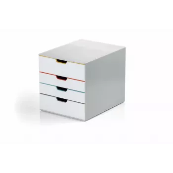 Unidad de cajones de plástico Durable VARICOLOR MIX 4 gris 4 cajones