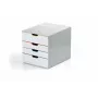 Unidad de cajones de plástico Durable VARICOLOR MIX 4 gris 4 cajones