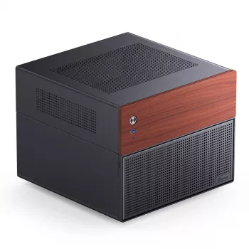 Jonsbo N4 Caja Microtower negra Caja de PC compacta de acero resistente