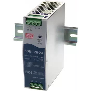 Fuente de alimentación MEAN WELL SDR-120-12 120W Metálico