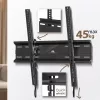 Soporte de pared para TV MACLEAN MC-748A VESA 100x100–400x400 mm inclinable negro soporta hasta 45 kg