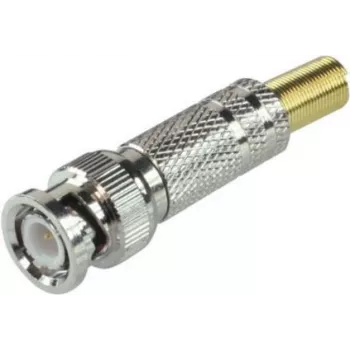 Conector de vídeo BNC ShiverPeaks 98801-1 — soldable y atornillable