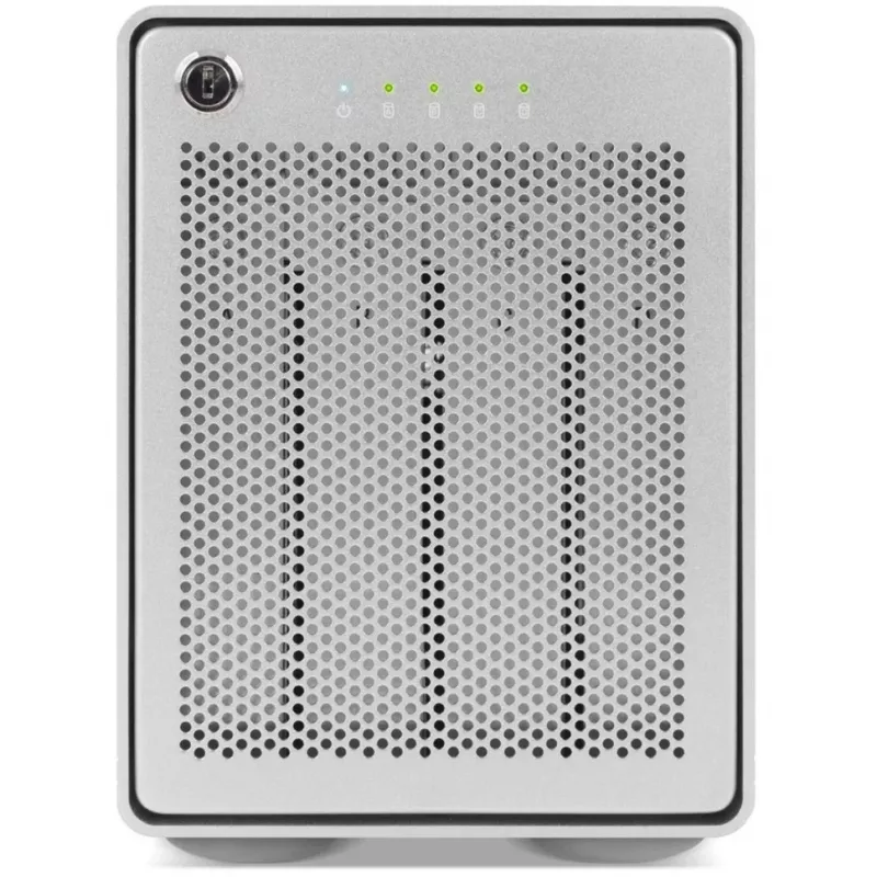 Mercury Elite Pro Quad, carcasa para discos plateada, USB 3.2 Gen 2, lista para RAID