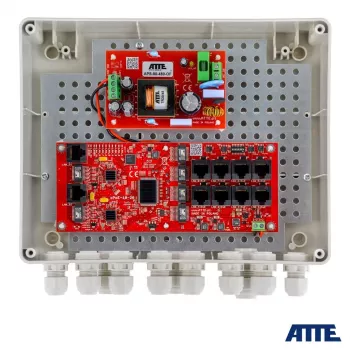 Switch PoE para exterior Atte IP-8-20-L2 — Switch de 8 puertos para cámaras IP, modelo 18314