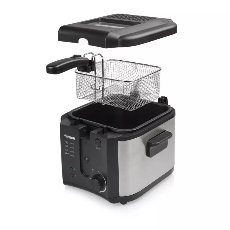 Freidora Tristar | FR-6878 | potencia 1600 W | capacidad 2,5 L | negra