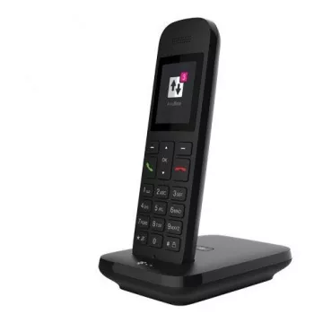 Telekom Sinus 12 teléfono analógico con identificador de llamadas negro