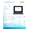 Portátil Acer TravelMate P4 TMX414-51-TCO 14 inch WUXGA IPS, Intel iU5, 32 GB RAM, 512 GB SSD, Wi‑Fi 7, Windows 11 Pro, 3 años de servicio in situ el siguiente día laborable