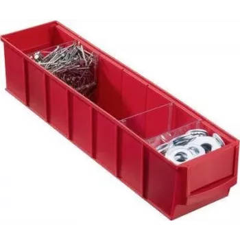 Caja de almacenamiento allit 456541 91 x 400 x 81 mm rojo