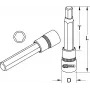 Juego de vasos KS Tools 911.1325 accionamiento 1/2