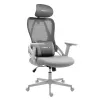 Silla gaming huzaro Combat 2.7 — silla gaming ergonómica de tela, gris, respaldo de malla, altura ajustable, mecanismo reclinable, 120 kg máx.