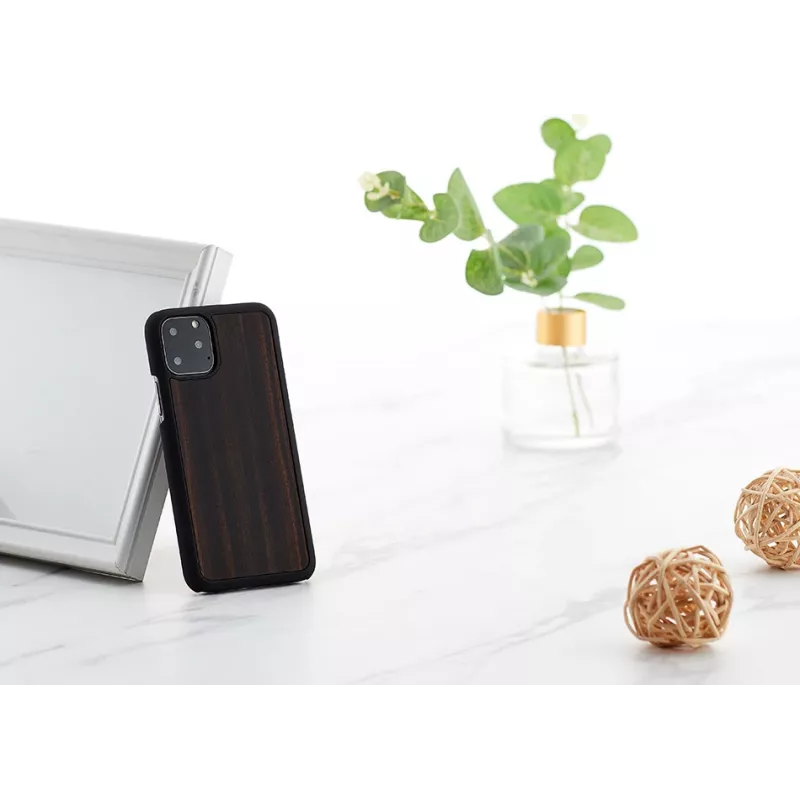 Funda de móvil man and wood para iPhone 11 Pro – ébano negro, trasera rígida protectora