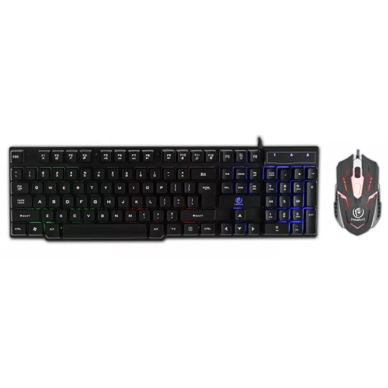 Conjunto de teclado y ratón con cable Rebeltec
